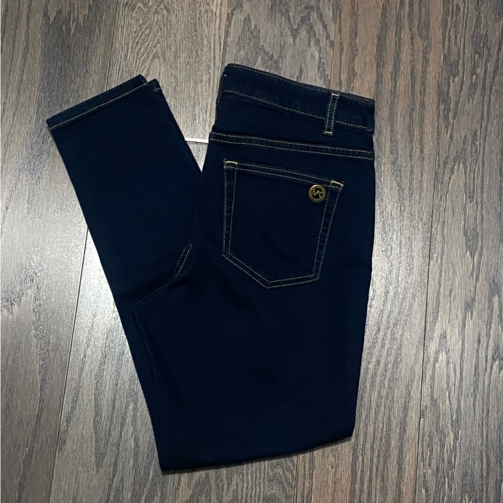 MICHAEL Michael Kors Blue Ankle Cropped Jeans - Picture 4 of 12